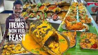 எந்த hotels ளையுமே பாக்காத nonveg feast jumbo மீன் தலை குழம்பு Ganesh Chettinadu- Karthiks view