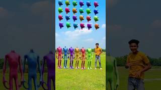 Six dancing alien correct head maching vs me - vfx magic video#dance #shorts #funny #funny