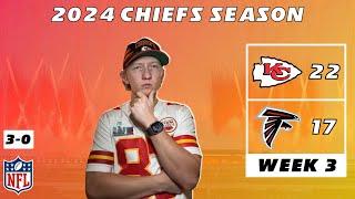 Week 3 | Chiefs Fan REACTS to 22-17 WIN vs. Falcons | 2024 NFL Season