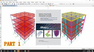 Tutorial SAP2000 Desain Gedung Bertingkat Tahan Gempa SRPMK Part 1