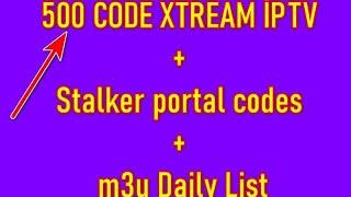 xtream code iptv 2025 +250 CODES