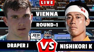 LIVE: K. Nishikori vs J. Draper • Vienna Open 2024 Round 1 #Nishikori #Draper #ViennaOpen #tennis