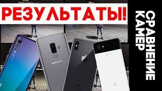 Huawei P20 Pro vs Samsung Galaxy S9 Plus vs Google Pixel 2 XL vs iPhone X - СРАВНЕНИЕ КАМЕР!