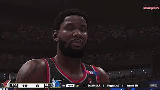 NBA DALLAS MAVERICKS  vs PORTLAND BLAZERS  GAMEPLAY PS5 UHD