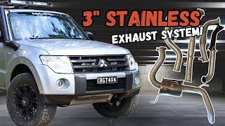 3" STAINLESS STEEL EXHAUST SYSTEM MITSUBISHI PAJERO NS SWB!