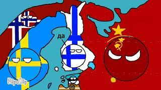 countryballs Finland vs СССР Зимняя Война- Talvisota.