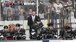 NHL Carolina vs Los Angeles Kings. Овечкин подрался.  Победа 4:2 часть 2