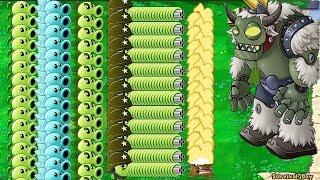 Gatling Pea vs Snow Pea vs Dr. Zomboss | Plants vs Zombies Mimigames Zombotany 2