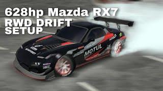 628hp Mazda Rx7 RWD DRIFT SETUP [ Car Parking Multiplayer ]