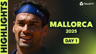 Fognini vs Altmaier; Bu vs Djere | Mallorca 2025 Day 1 Highlights
