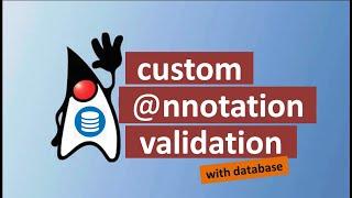 Custom Annotation Validation using JPA Spring Boot example