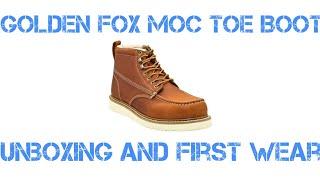 Golden Fox Moc Toe Boot - Unboxing and First Wear Review