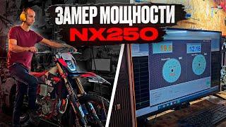 ️НОВЫЙ NX250 ЗАМЕР НА ДИНОСТЕНДЕ️ КОПИЯ КТМ SXF СКОЛЬКО ВЫДАЛ ЛОШАДЕЙ? ЗАМЕР МОЩНОСТИ