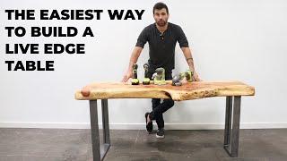 The Easy Way to Make A Live Edge Table