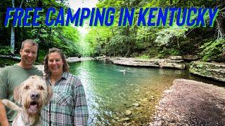 Roodles favorite FREE CAMPGROUND in Kentucky!!!  War Fork Creek!