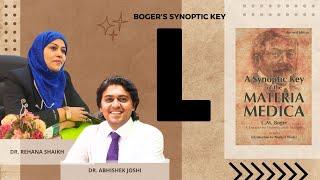 Dr Rehana Shaikh | Dr Abhishek Joshi | Boger Synoptic Key | Materia Medica Marathon | “L”