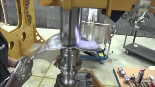 Baileigh Industrial MH-37HD Multi Hammer shaping 3 Cobra 427 Fenders at the same time