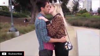 public young girl kissing prank lll prank invasion