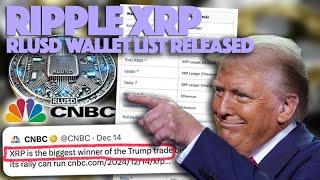 Ripple XRP: CNBC Says XRP Biggest Winner Amongst Trump Win & RLUSD Wallet List Released