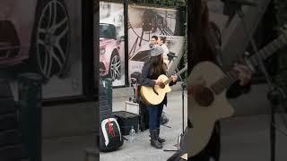 Orlaith Torals' performance, Grafton St. Dublin