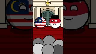 Countries That Support Malaysia  vs Indonesia  #countryballs  #shorts #indonesia #malaysia