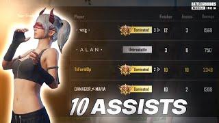 BGMI 10 ASSISTS  PUBGM | XFARIDGAMING | NEW UPDATE