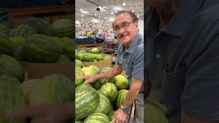 My dad knows how to pick the best watermelons 