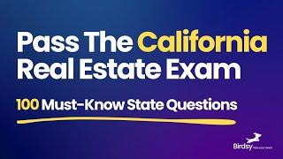 Pass The California Real Estate Exam: 100 Must-Know Q&As