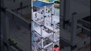 An amazing precast concrete construction a residential building , speed of construction is awesome