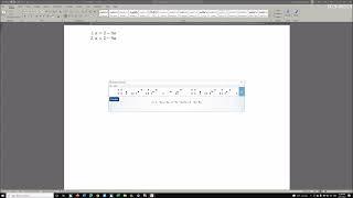 Math editor in Word to complete multi line math easily for transcribers and students by Dr Denise