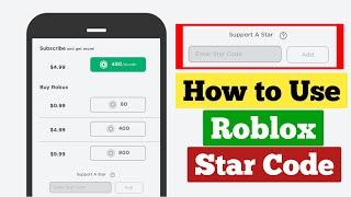 How to Use Star Codes in Roblox | Enter Roblox Star Code on Mobile