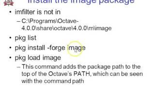 Octave Installation on Windows: Run / load package