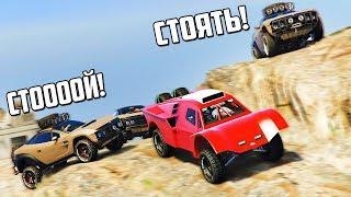 GTA 5 COPS & ROBBERS - ПУСЬКА Удирает от защитников Природы на ОГРОМНОМ Джипе по ГОРАМ!