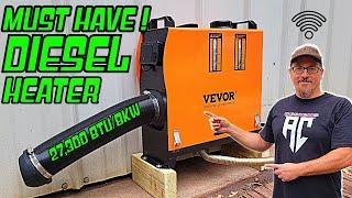 I Can't Believe How AWESOME This (Compact) VEVOR 12v Diesel HEATER with Bluetooth IS!!!