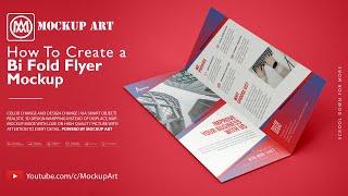 How to make a Bi-fold brochure mockup | Photoshop Mockup Tutorial