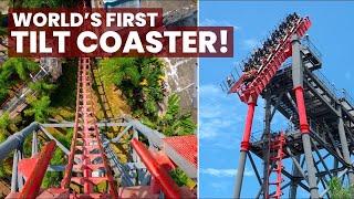 Gravity Max Front Row POV - The ORIGINAL Tilt Coaster! Taiwan's Craziest Roller Coaster