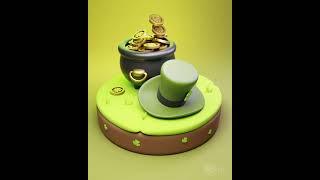 Happy St Patrick's Day (Blender 3D) #3d #blender #b3d