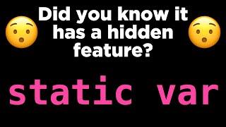 Did you know this hidden feature of static properties? 