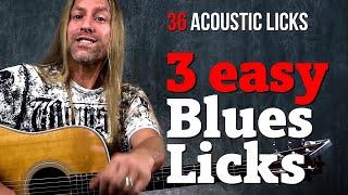 3 Easy Blues Licks for Acoustic Guitar | Steve Stine | GuitarZoom.com