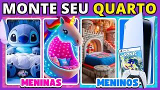 ️ MONTE SEU QUARTO DOS SONHOS LUXUOSO  Jogo das Escolhas | #buuquiz #quiz