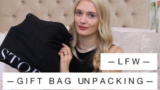 LFW Model Gift Bag Haul | Storm Models | Char Maslin