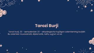 Tarozi burji egalarining harakterlari qanday?