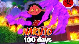 I Survived 100 Days As a Uchiha in Naruto Minecraft...