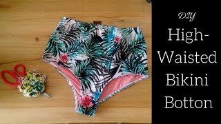 DIY EASY high waisted bikini bottoms (with pattern)