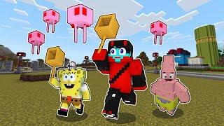 Adopted by Spongebob and Patrick in Minecraft