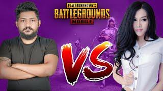 Sri lankan Streamer VS Thailand Streamer | Same Lobby Fight | Mr Bro VS Queenofpink | PUBG MOBILE