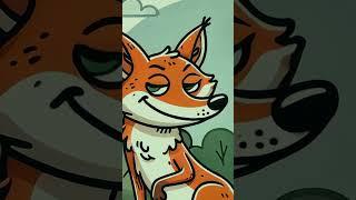 The Sly Fox and the Flattered Crow | A Tale of Trickery and Cheese! #youtubeshorts