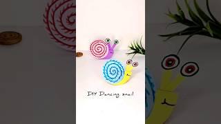 Dancing snail with paper||#simple  #diyprojects #kids #shorts #viral #trending #diy #papercraft