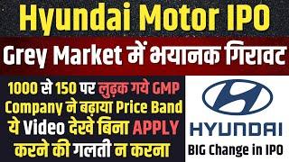 Hyundai Motor IPO Announced🟥Price Band Increased | Hyundai Motor IPO Latest GMP Crashed