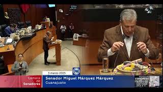 Senador Miguel Márquez Márquez, por alusiones personales, durante la discusión del dictamen